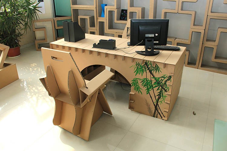 深圳紙質辦公桌椅
